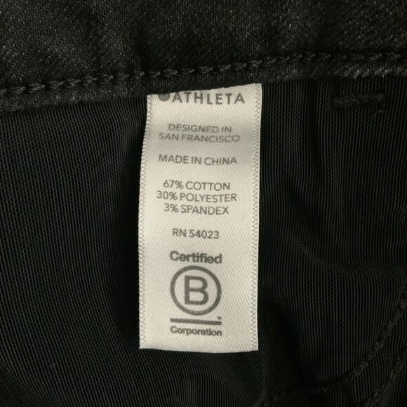 Athleta Sculptek Jeans Black Ultra Skinny Moto Zip Hem 6 - Picture 11 of 12
